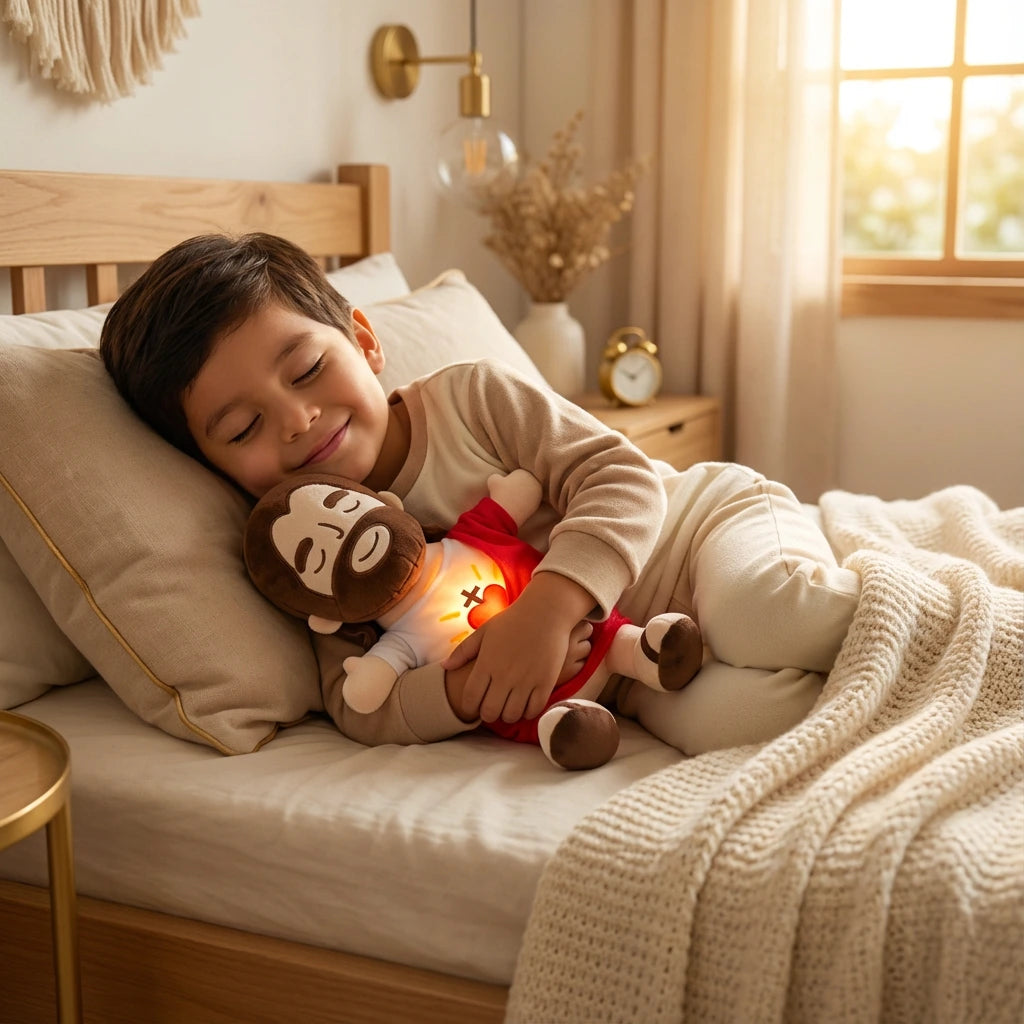 Peluche de Jesús que respira