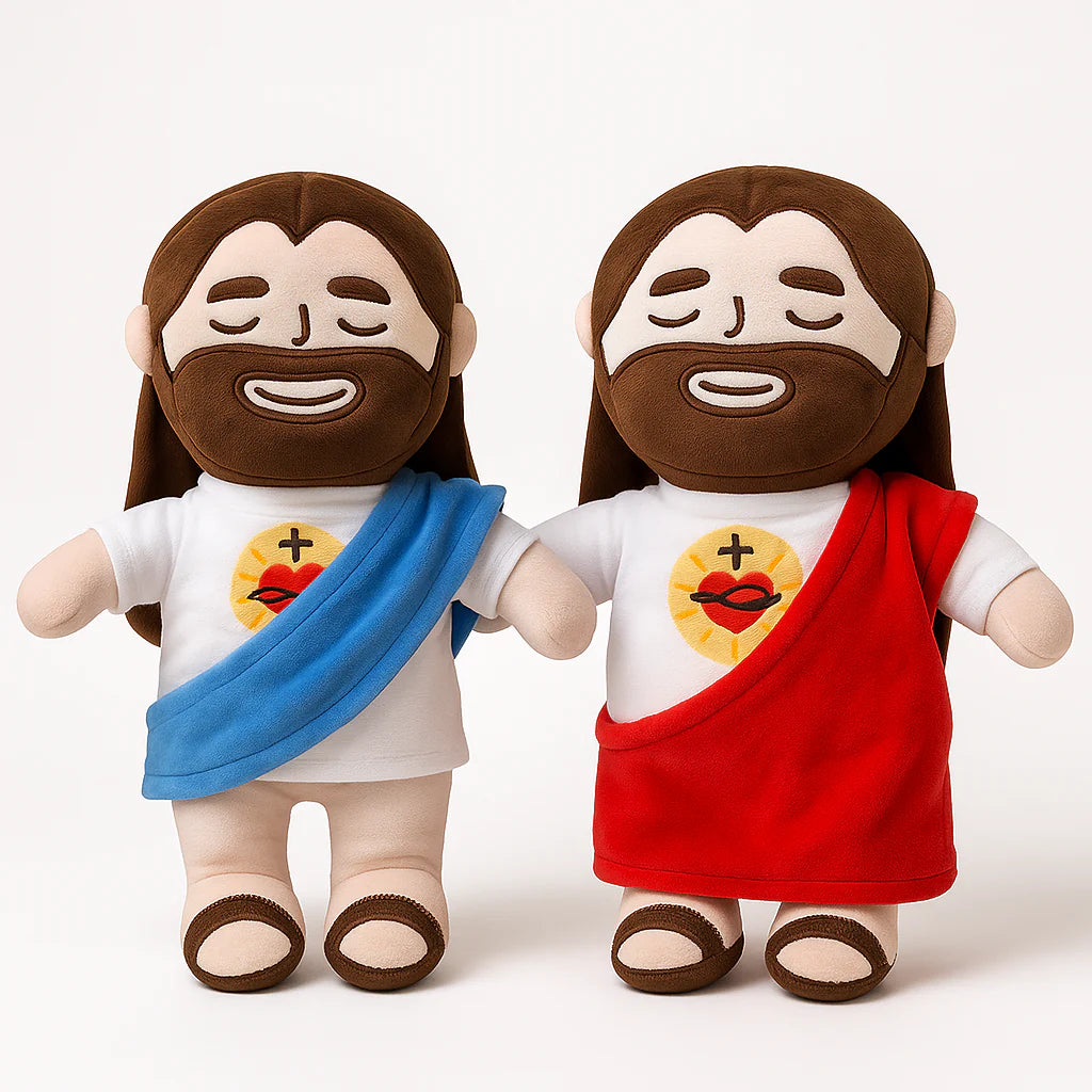 Peluche de Jesús que respira