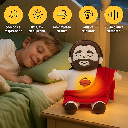 Peluche de Jesús que respira