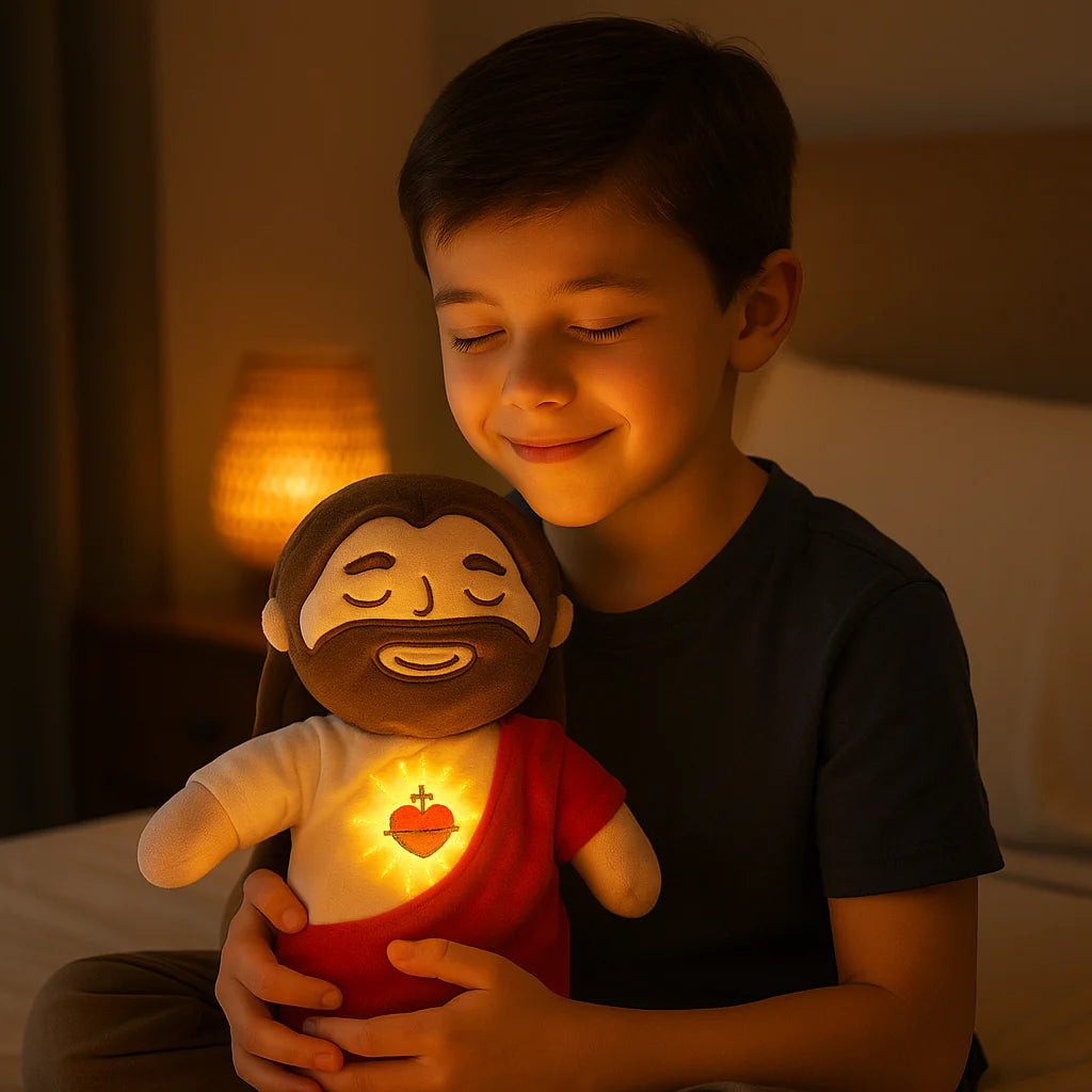 Peluche de Jesús que respira