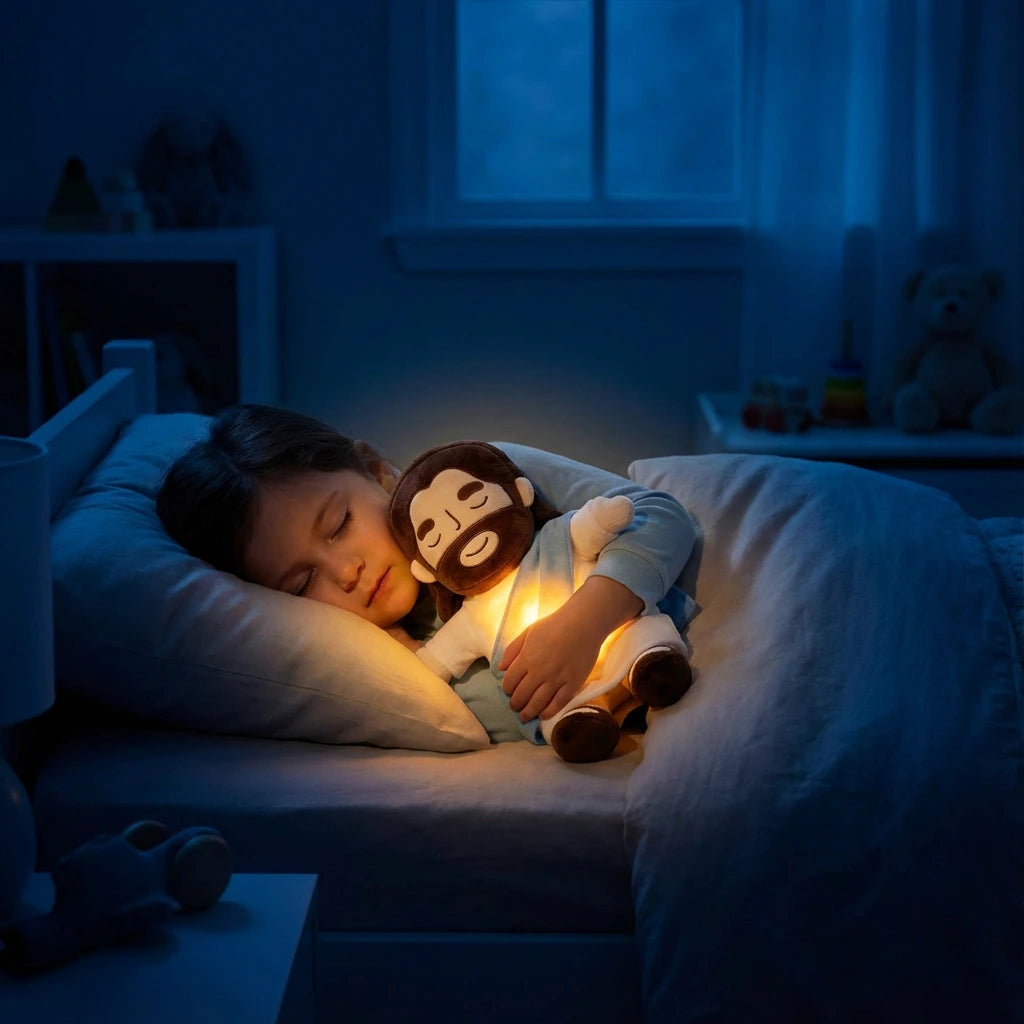 Peluche de Jesús que respira